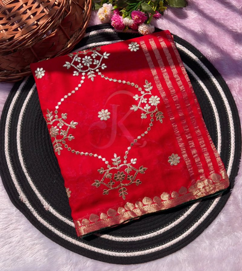 Jk 476 Viscose Weaving Border Saree